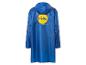 Blauer Lidl Regenmantel mit Kapuze.