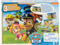 3 Paw Patrol Holzpuzzle mit Aufbewahrungsbox.