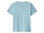 Hellblaues Kurzarm-T-Shirt, Rückansicht.