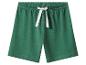 Grüne Shorts mit elastischem Bund und weißem Kordelzug