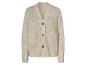 Beige Strickjacke mit Taschen