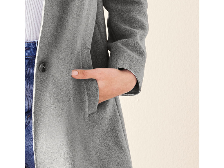 Gehe zu Vollbildansicht: esmara® Damen Mantel in modischer Wolloptik - Bild 10