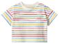 Baby-T-Shirt mit kurzen Ärmeln und bunten Streifen