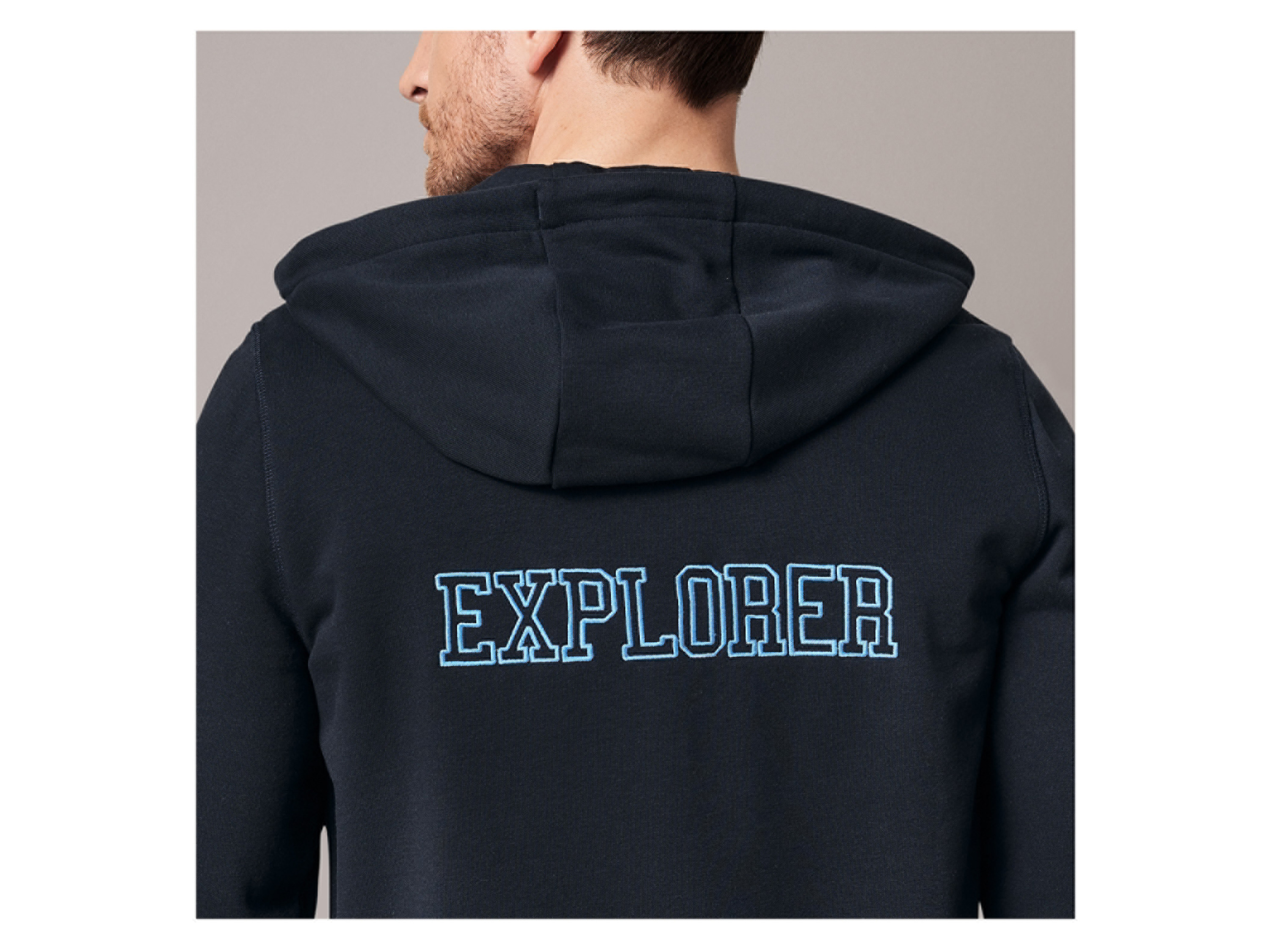 Thumbnail - LIVERGY® Herren Sweatjacke (Navy, M(48/50))