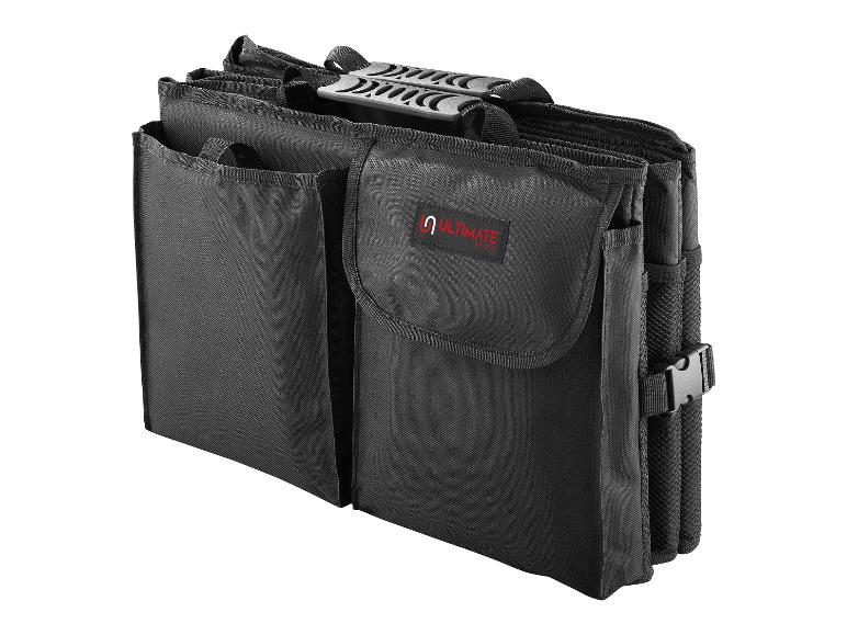 Schwarze Ultimate Speed Tragetasche mit mehreren Fächern.