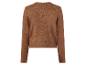 Brauner Strickpullover, Rückansicht.
