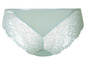 Ein hellblauer Slip mit Spitze.