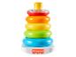Fisher-Price Stapelspielzeug mit bunten Ringen und einem rasselnden oberen Ring.