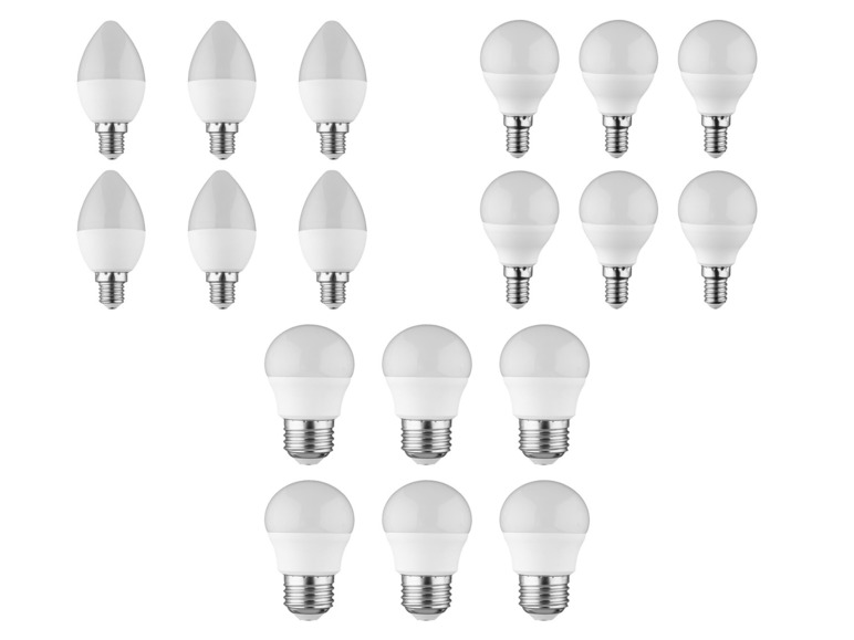 Gehe zu Vollbildansicht: LIVARNO home LED-Lampen, 3 W, 6 Stück - Bild 1