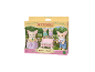 Fennekfuchs-Familie mit Doppelbuggy in einer Spielzeugverpackung