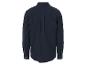 Herrenhemd, langärmelig, dunkelblau.