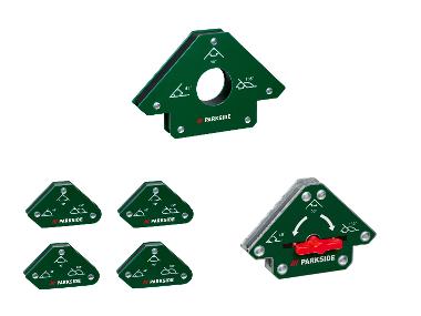 PARKSIDE® 5-Zoll-Magnethalter / Mini-Schweißmagnet-Set / Schaltbarer Schweißmagnet
