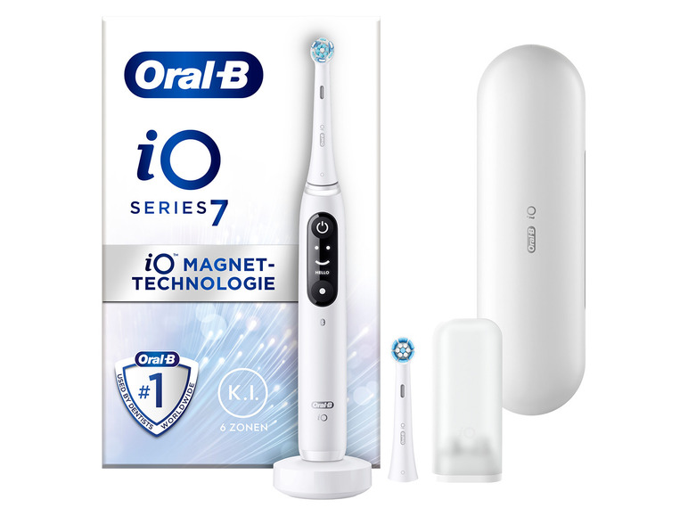 Gehe zu Vollbildansicht: Oral-B iO 7 Elektrische Zahnbürste mit 2 Aufsteckbürsten - Bild 1