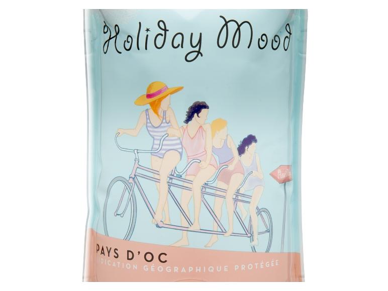 Holiday Mood Wein mit Frauen auf einem Tandemfahrrad, Pays d'Oc