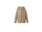 Beige Kapuzenjacke mit Reißverschluss