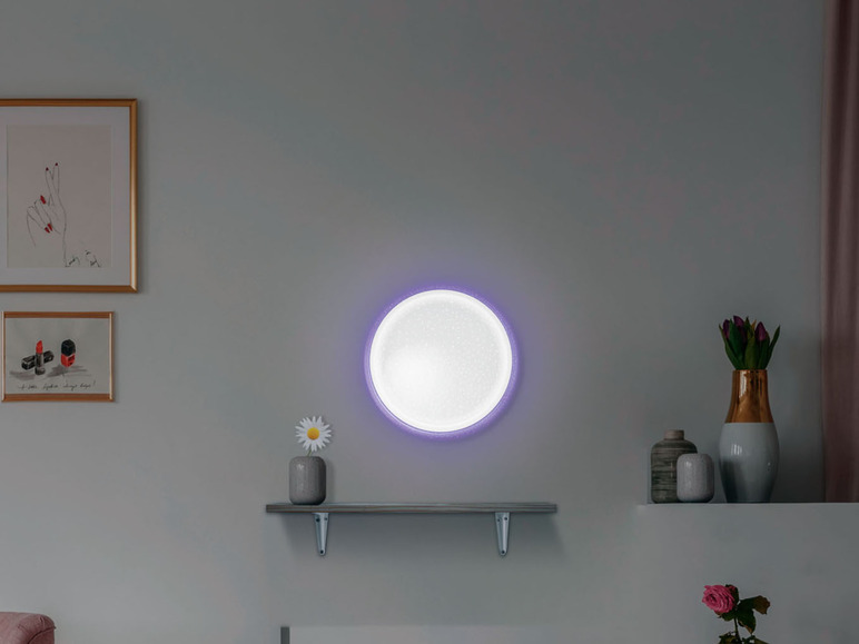 Gehe zu Vollbildansicht: Livarno Home LED Deckenleuchte Sternhimmel, mit Farb-Dekolicht - Bild 11