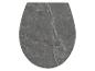 Grauer Toilettensitz in Marmoroptik