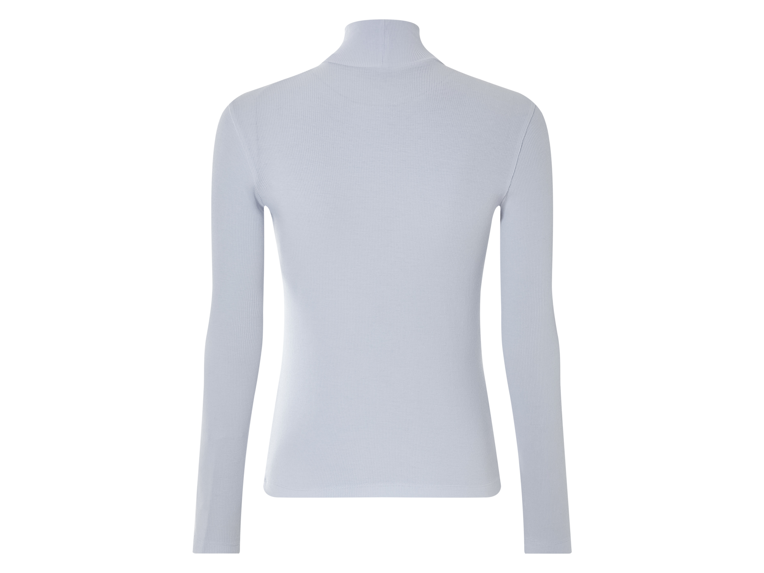 Thumbnail - esmara® Damen Langarmshirt Rollkragen Rippe (Blau, S(36/38))