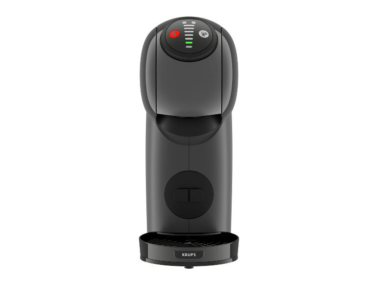 Krups Kaffeemaschine: elegantes, schwarzes Design.