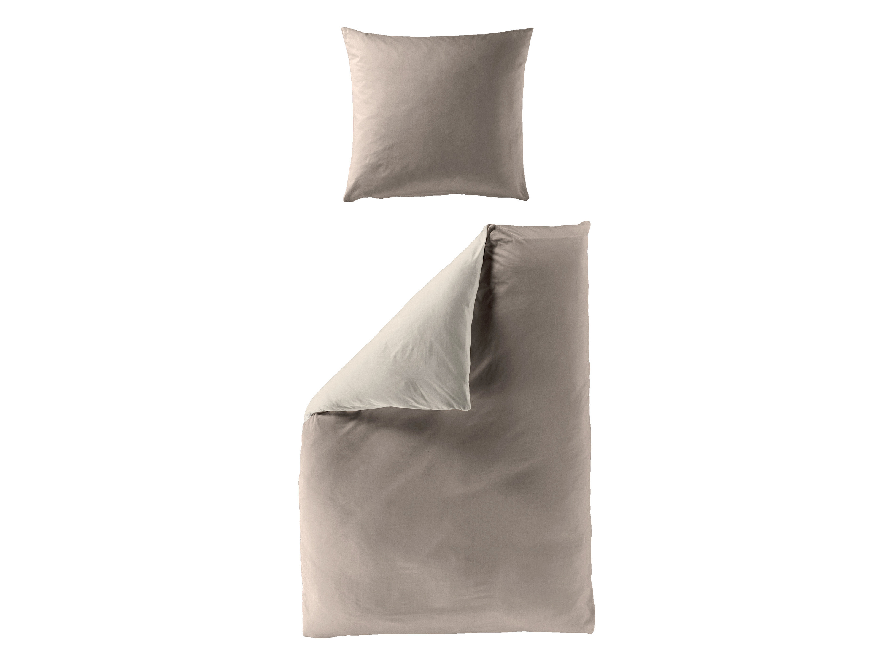 Bierbaum Renforcé Uni Bettwäsche (Mocca, 135 x 200 + 80×80 cm)““ | 155 x 220 cm + 80 x 80 cm Verschluss Bett- und Kissenbezug: Reißverschluss Farbe / Muster: lind, mocca, stein, weiß Wendebettwäsche: ja Flächengewicht: 120 g/m² Fadendichte: 145 Pflegehinweis: waschbar bei 60 °C