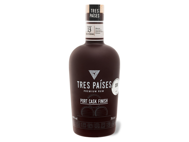 Tres Paises Port Cask Finish Rum 40% Vol | Rum