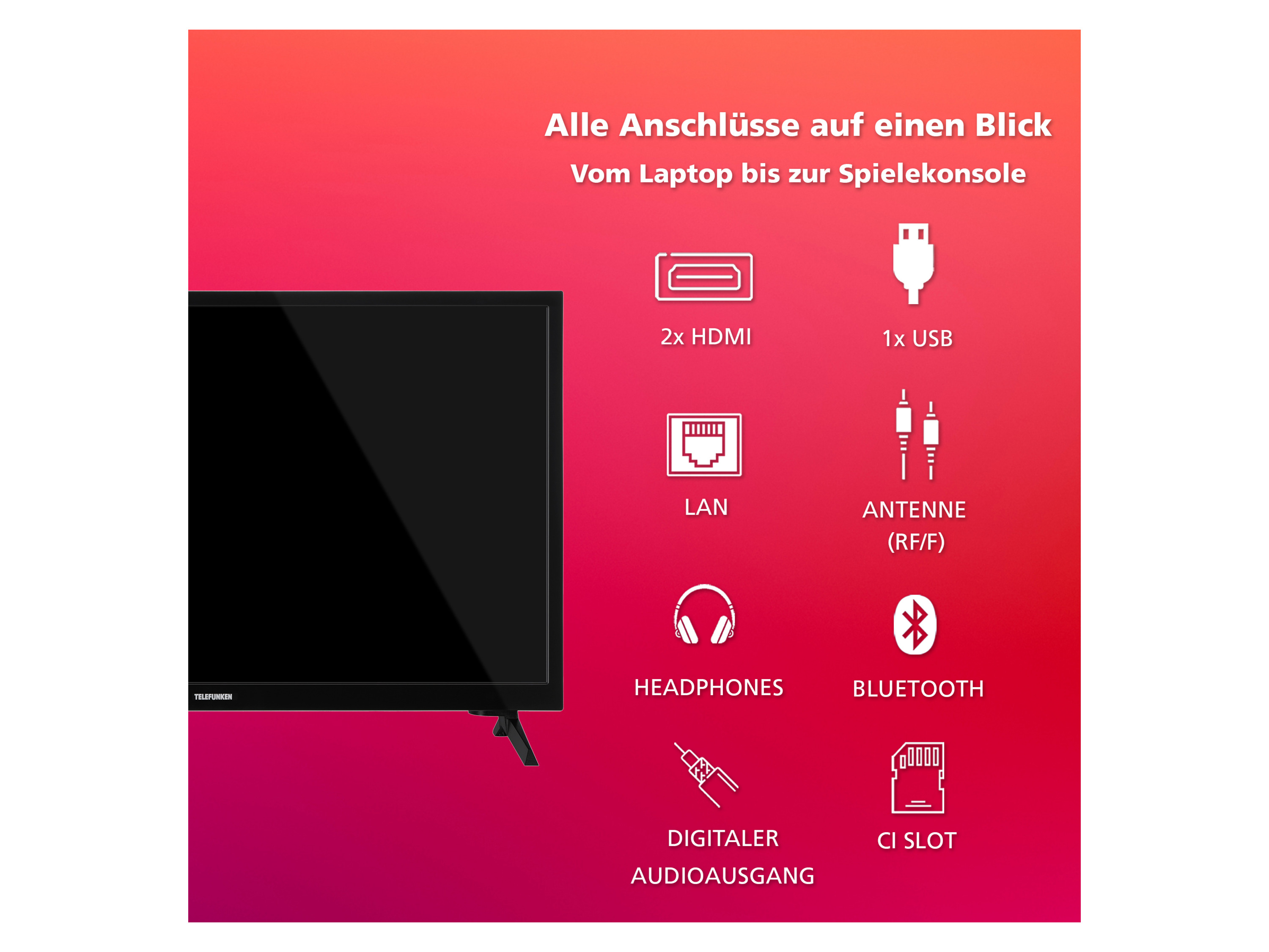 Telefunken XH24TO550S 24 Zoll LED Smart TV 4