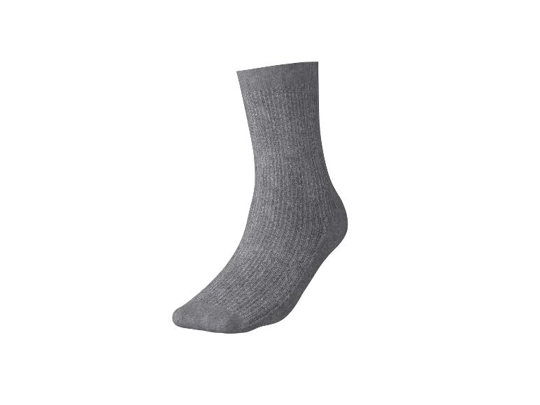 Damen Gerippte Socken, 7 Paar, mit hohem Baumwollanteil