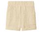 Beige Kinder-Shorts mit elastischem Bund und Taschen