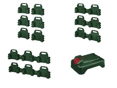 PARKSIDE® Wandhalter-Set für Akkus / Wandhalter für Akku-Schrauber