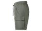 Herren-Cargoshorts in Khaki mit elastischem Bund und Kordelzug