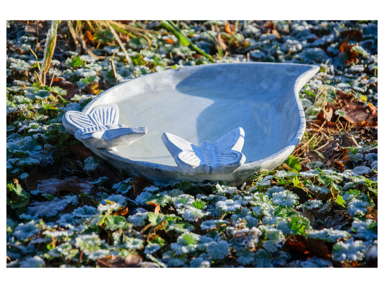 Gehe zu Vollbildansicht: dobar Vogelbad und Insektentränke »Foglia«, L 37 x B 28 x H 4,5 cm, aus Keramik - Bild 7