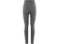 Dunkelgraue Damen-Leggings, lang, mit hohem Bund.