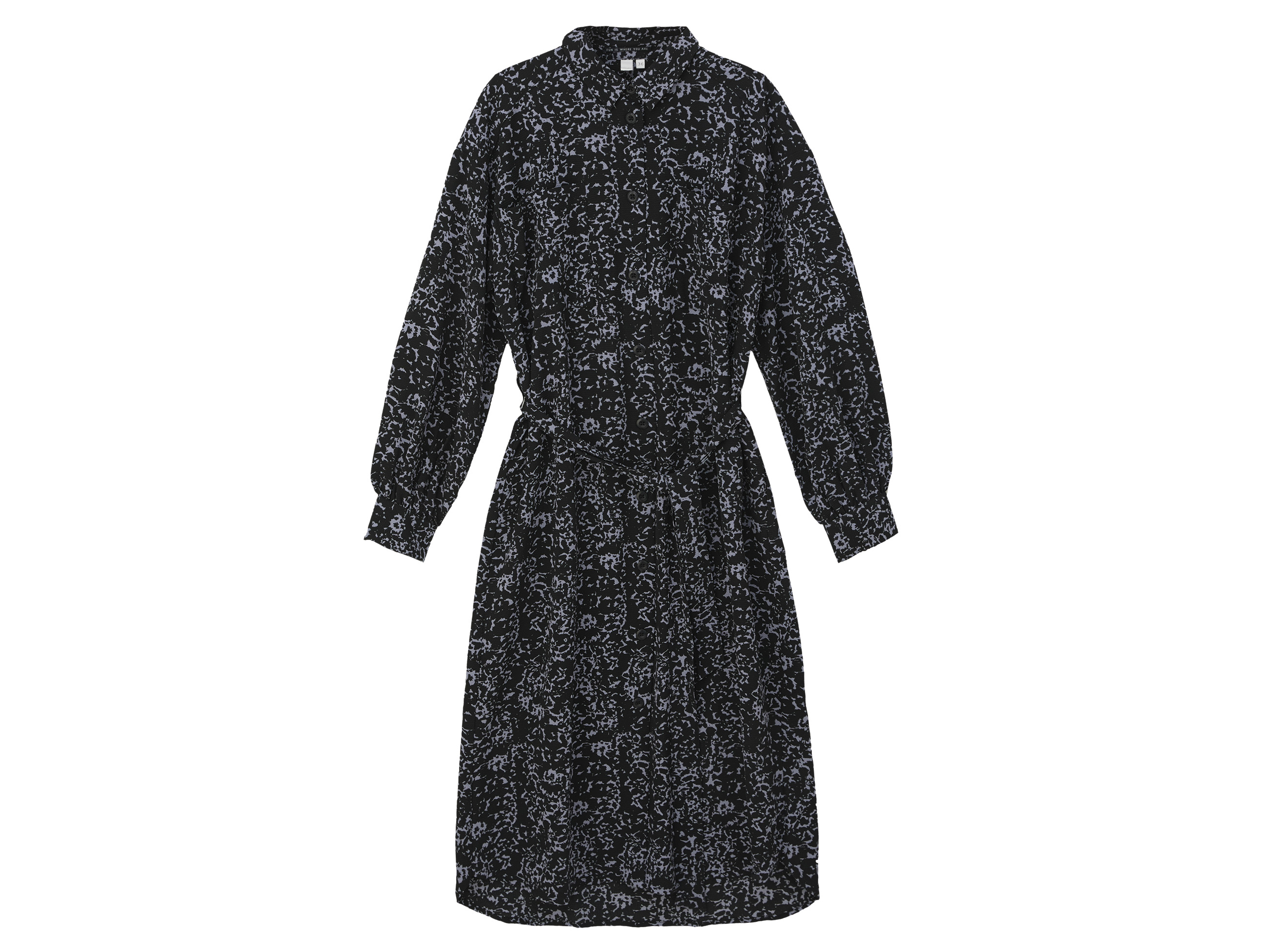 QS by s.Oliver Damen Kleid (Gemustert, 42) | 04099586065165
