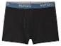 Schwarze Esmara Boxershorts mit blauem und orangefarbenem Bund