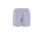 Herren-Shorts gestreift in Blau-Weiß mit elastischem Bund.