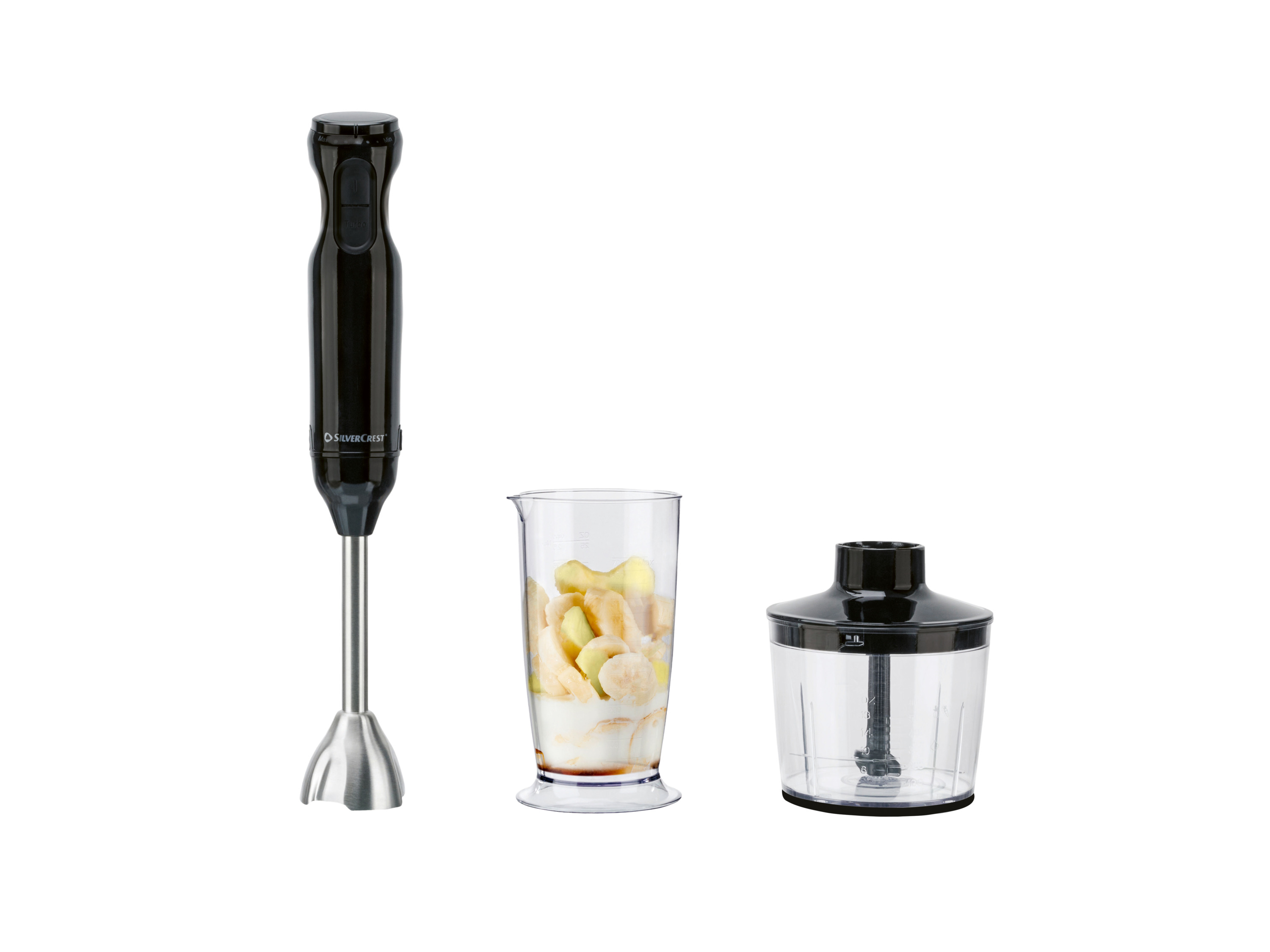 Thumbnail - SILVERCREST® Stabmixer Set Kunststoff 4-tlg. SSMS 600 G7 (Schwarz)