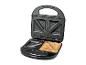 Offener Sandwichmaker mit einem goldbraunen Toast-Sandwich darin