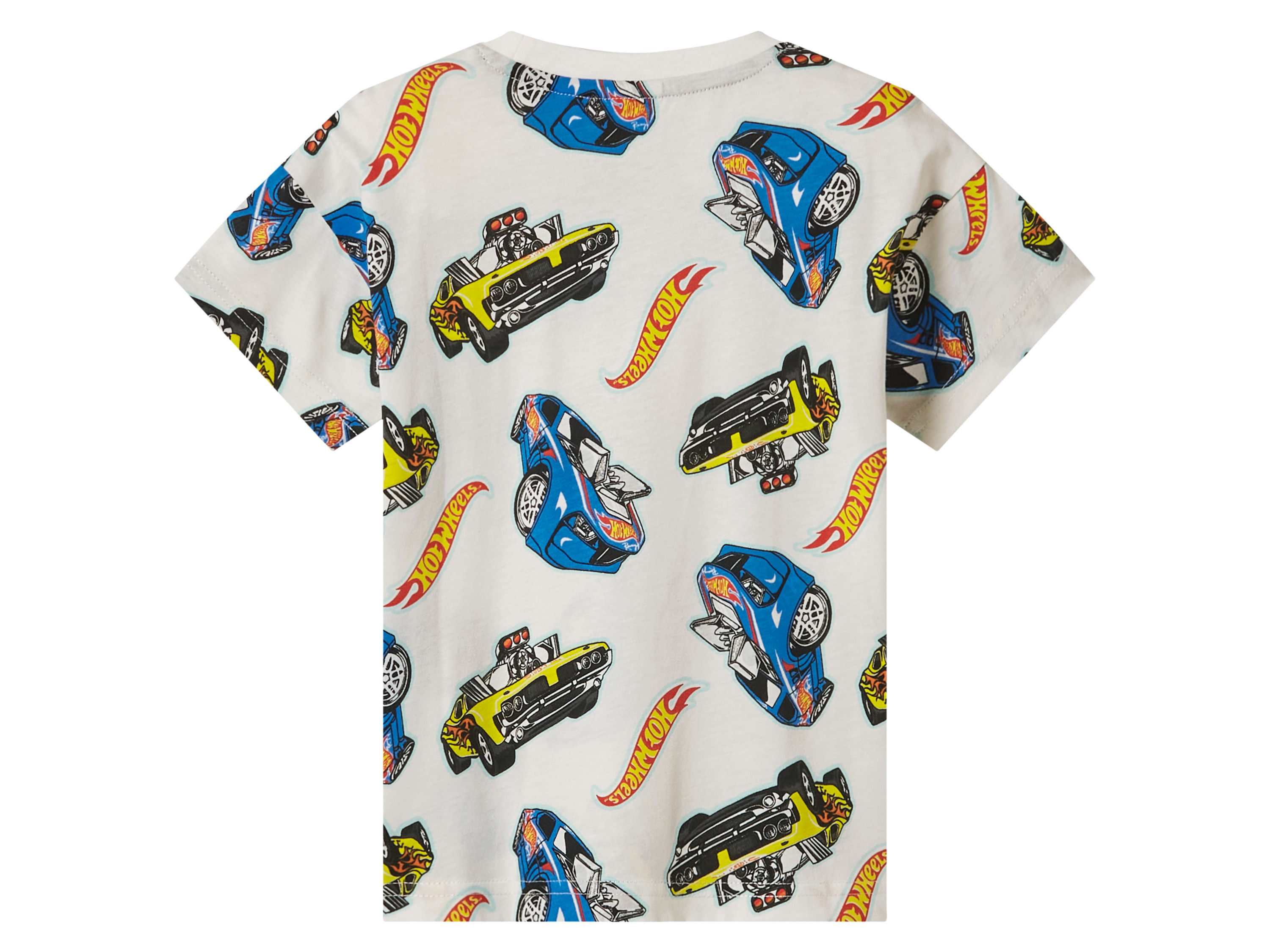 Thumbnail - Kleinkinder T-Shirt, 2er Set (Hot Wheels/weiß/grau, 110/116)