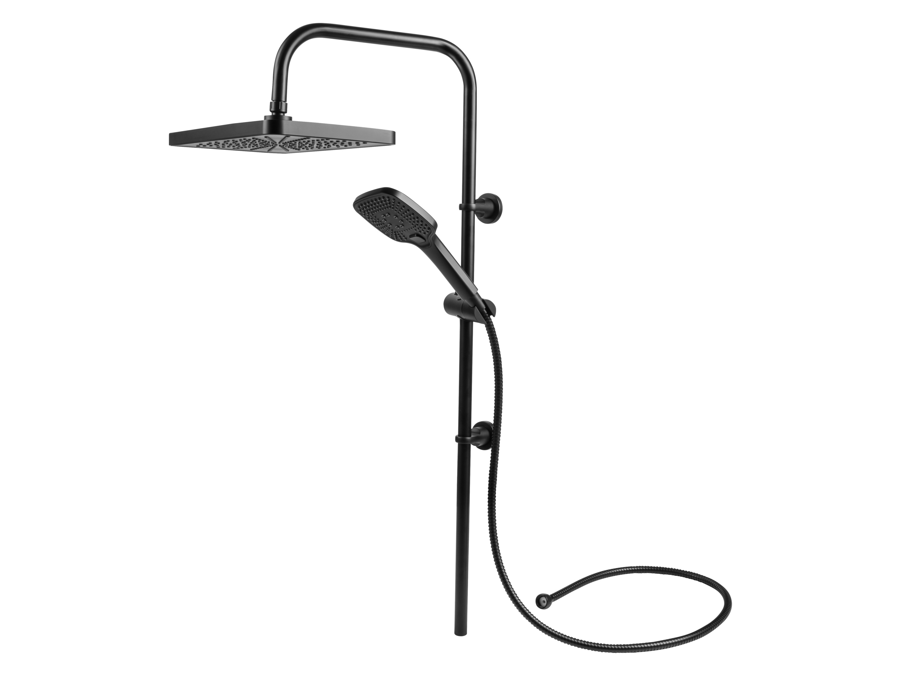 LIVARNO® Überkopfbrauseset XXL (Schwarz)