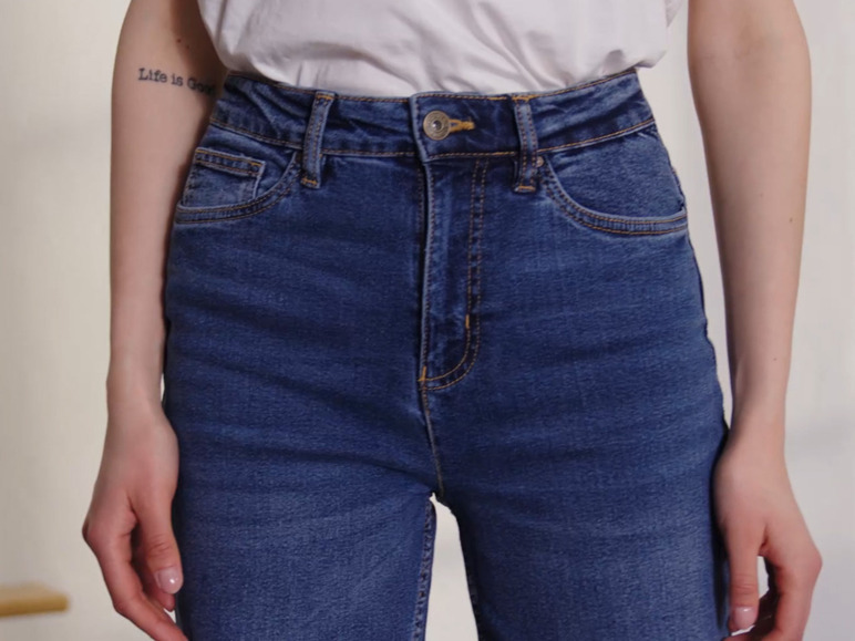Gehe zu Vollbildansicht: esmara Damen Jeans, High Waist, im 5-Pocket-Style - Bild 7
