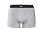 Graue Herren-Boxershorts mit schwarzem Gummibund