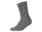 Grau-schwarze gesprenkelte Socke