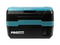 Eine ProUser Kühlbox mit blauen Details.
