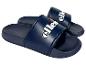 Dunkelblaue Ellesse Damen-Slides mit weißem Logo.