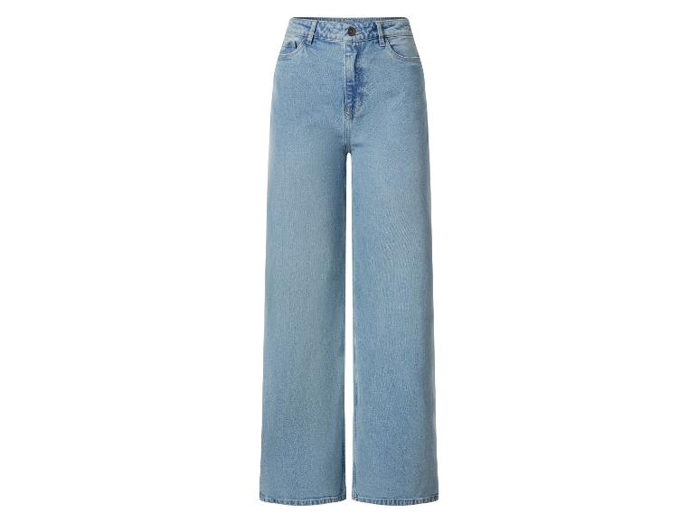 Hellblaue Wide-Leg Damenjeans