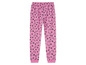 Rosa Schlafanzughose mit Leopardenmuster und Simba-Gesichtern.