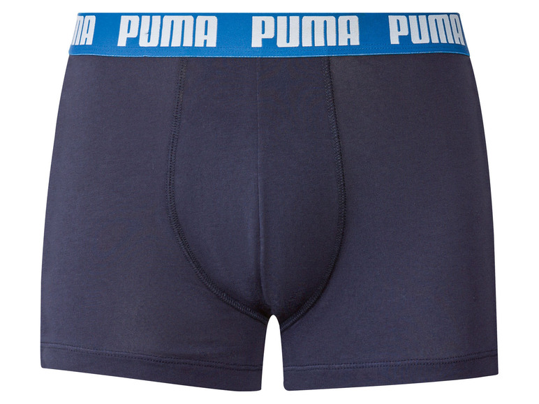 Blaue Puma Boxershorts mit elastischem Bund.