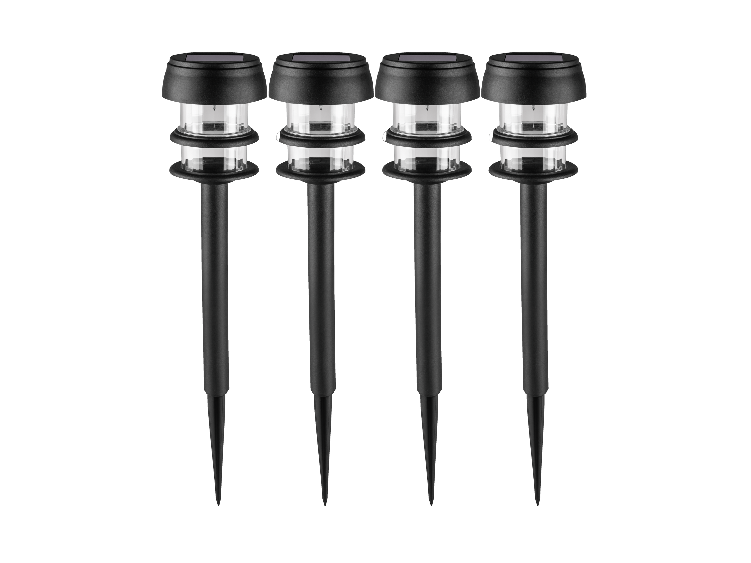 Thumbnail - LIVARNO home Bodengartenleuchte Solar LED Kunststoff, 4 Stück (Schmal)""