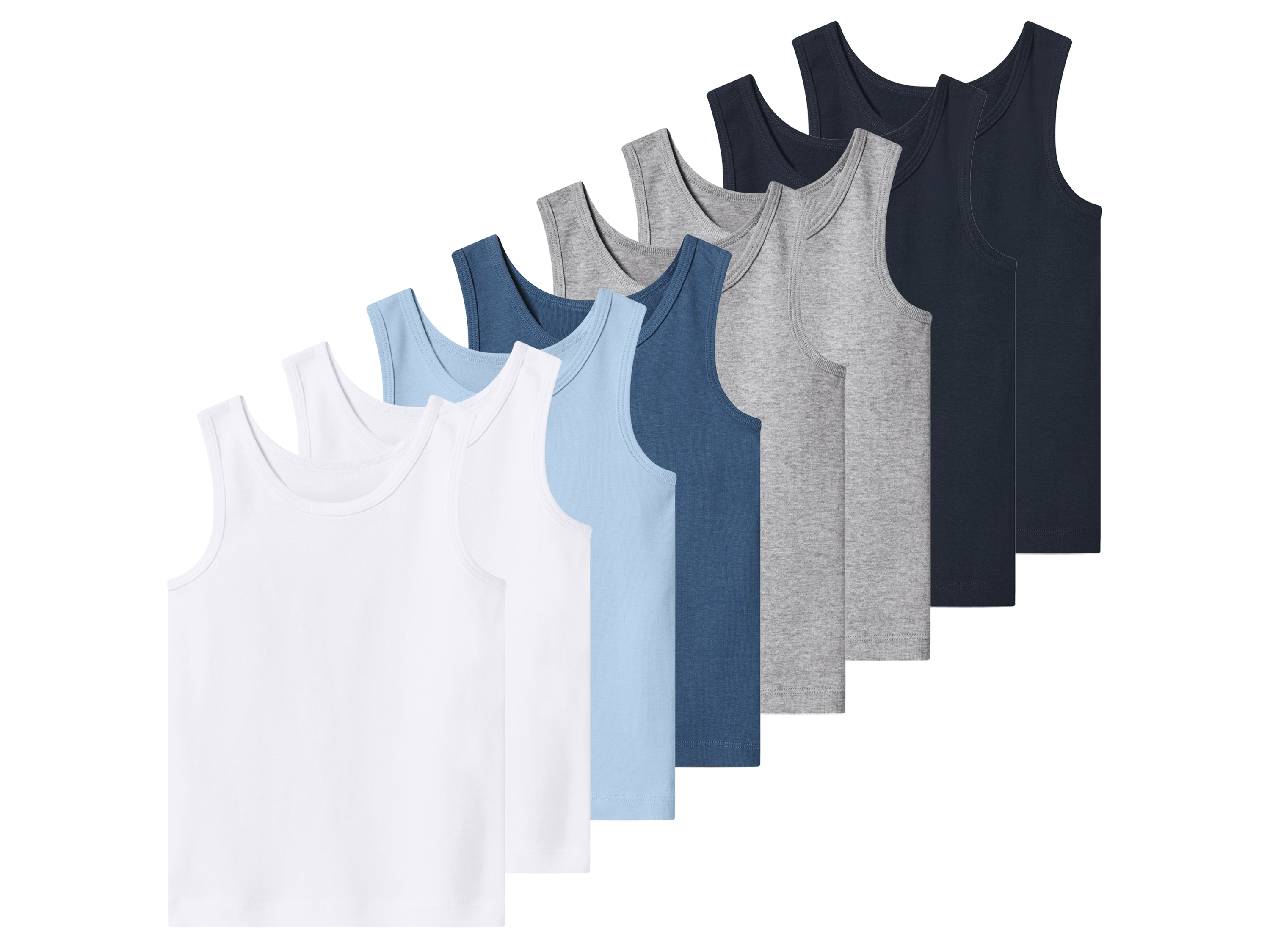 LUPILU® Kleinkinder Jungen Unterhemd 8er (98/104)