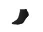 Einfarbige schwarze Socke